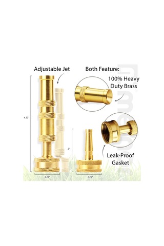 65043-amz Twist Metal Süpürme Başlığı 2'li Paket Seti, Altın