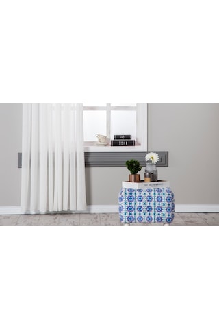 Massarelli Keten Folded Tül Ekru 1-2 Seyrek Pile