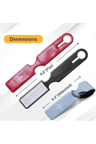 Besthome1 6 Adet Rehber Plastik Bagaj İsim Kartı Tanımlayıcıları Seyahat Çantası Etiketleri