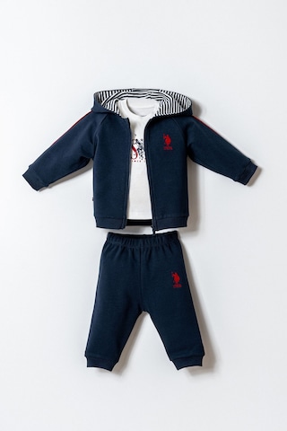 U.s. Polo Assn. Erkek Bebek Lacivert 3lü Takım Usb2909-c-v1 Lacivert