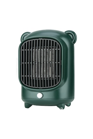 Symbee Yeşil Mini Ofis/ev Isıtıcı - 500w Hızlı Isı, Sessiz Çalışma, Ateş Engelleme Abs Kasa, Avrupa Standartı Filtre