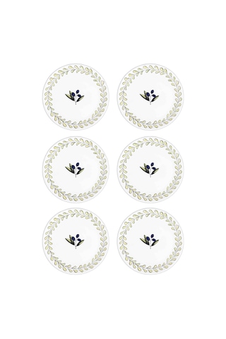 The Mia Olivos Yemek Tabağı 6lı Set 20 Cm Ovs0012 Çok Renkli