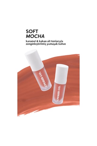 Cream Co. Nemlendirici Besleyici Işıltılı Dudak Yanak Göz Renklendirici Glow Tint Soft Mocha