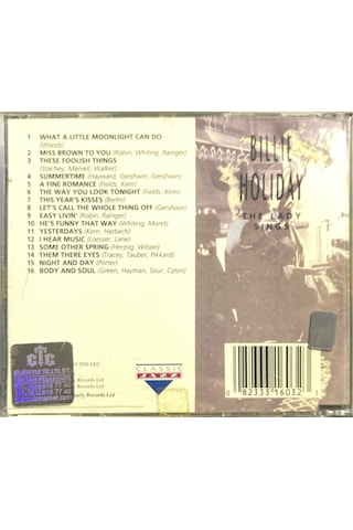 Müzik Cd Sidir Plak Değildir Cd Billie Holiday The Lady Sings C