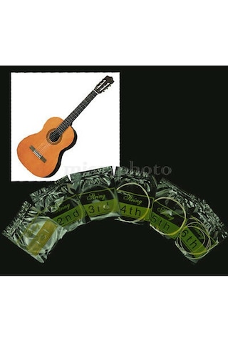 Alicek Lasik Gitar Tel Set Tam Takım 6 Adet Klasik Gitar Tel Seti