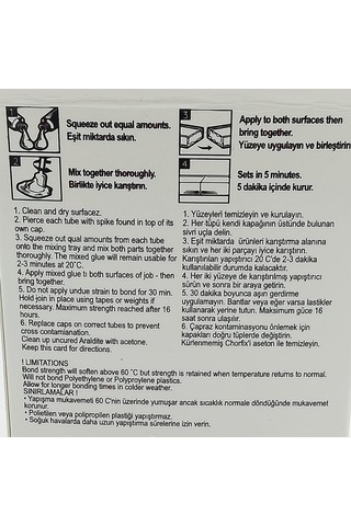 Chorfıx Kokusuz 30 Dakika Sıvı Epoksi Yapıştırıcı 100 ML