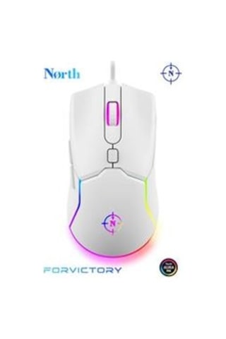 North Air White Rgb Kablolu Profesyonel Oyuncu Mouse Diğer