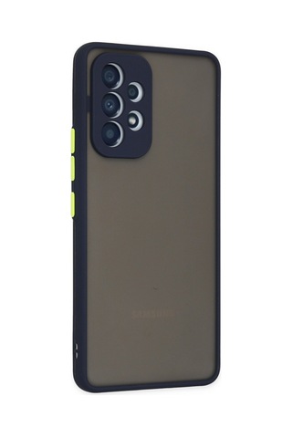 Galaxy A53 5g Kılıf Montreal Silikon Kapak - Lacivert Çok Renkli