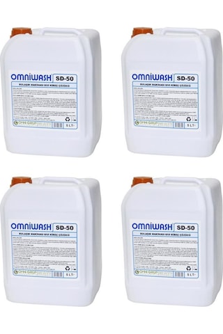 Omniwash Sd-50 Bulaşık Makinesi Sıvı Kireç Çözücü 4 x 5 L