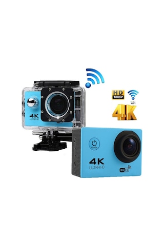 4k Wifi Aksiyon Kamera Ultra Hd 30fps Su Geçirmez Kılıf App Goplus Campro Sports Action Camera Mavi