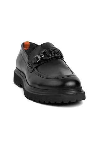 Marcomen 19578 Erkek Hakiki Deri Loafer Ayakkabı Siyah-siyah Siyah