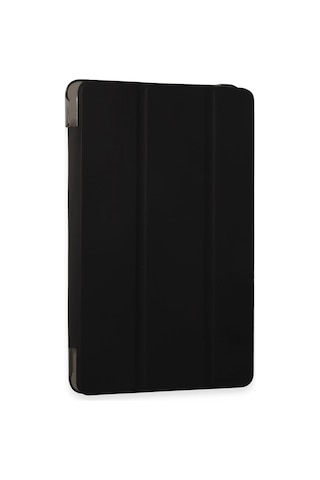 Uray Store Samsung Galaxy Uyumlu X510 Tab S9 Fe 11 Kılıf Tablet Smart Kılıf - Siyah Arka Kapak