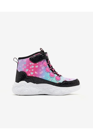 Skechers Eternal Heart Lıghts Büyük Kız Çocuk Siyah Işıklı Bot 303262l Bkmt Siyah