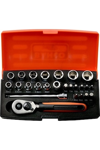 Bahco SL25 / 1/4" Lokma Takımı 25 Parça