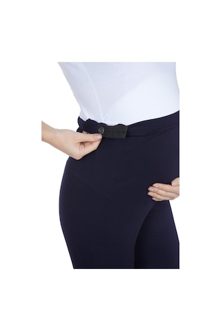 Luvmabelly Maternity 8028 Pamuklu Hamile Şort Tayt-lacivert