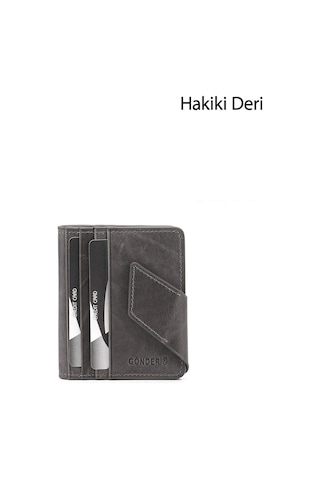 Gönderir Gönderi R Unisex Gri Crazy Hakiki Deri Unisex Kartlık Ddux77706954