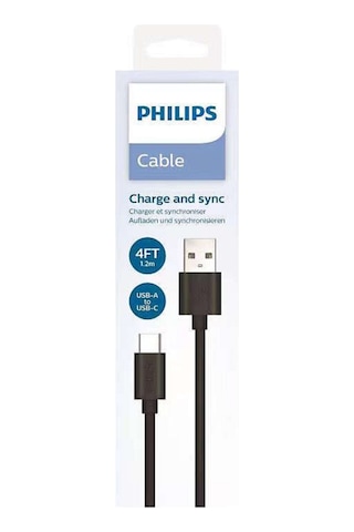 Philips Dlc3541 Usb-c Hızlı Şarj Ve Data Kablosu 1.2m