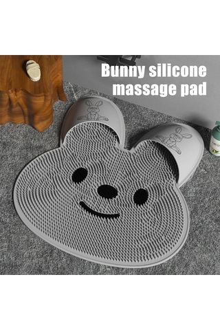 Kaymaz Tavşan Silikon Banyo Duş Ayak Masaj Mat