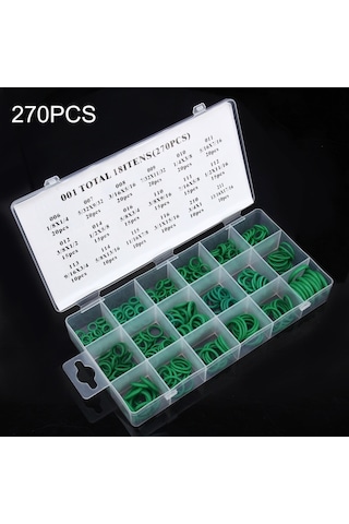 Sones 270 Pcs Araba Oto Araç 18 Boyut Çeşitleri Kiti Klima Hnbr Conta O-ring Seti