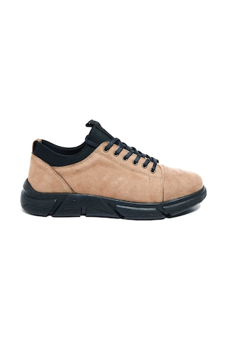 Bestello Bağcıklı Kauçuk Casual 020-1400 Erkek Ayakkabı Kum Nubuk
