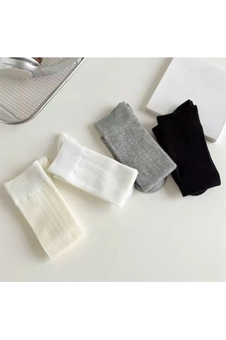 Dizaltı Çorap Seti Bot&çizme Çorabı 4'çift Çok Renkli