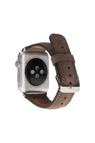 Bloominband Cinnamon Bark Deri Apple Watch Uyumlu Kordonu-44/45/46/49mm
