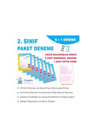 Üçgen 2025 2. Sınıf Paket Deneme 7 Li