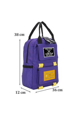 Case Club Kadın Çantası Yandan Cepli Su Geçirmmez Kumaş Mor