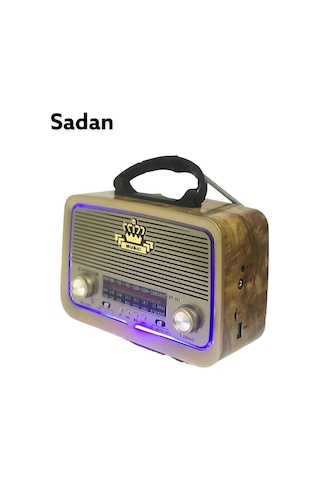 Vintage Rt-301 Nostalji Bluetooth Şarjlı Radyo Usb Sd Mp3 Player