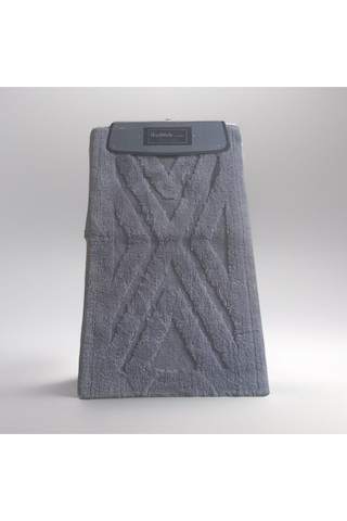 Özdilek Tufting Aris 2'li Banyo Paspası Gri Çok Renkli