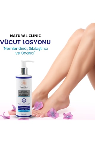 Natural Clinic Nemlendirici ve Sıkılaştırıcı Doğal Vücut Losyonu 200 ML