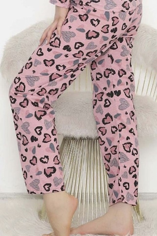 Lüx Polar Cepli Kışlık Kadın Pijama Altı Tek Alt Ra1 Pembe