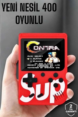 Çocuklara Özel Sup 400 Oyunlu Mini Oyun Konsolu 72780747