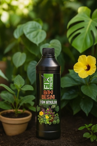 Organik Sıvı Bitki Besini 500 Ml Tüm İç & Dış Mekan Bitkileri İçin 500 ML