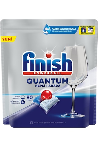 Finish Quantum Hepsi Bir Arada Bulaşık Makinesi Deterjanı 80 Tablet