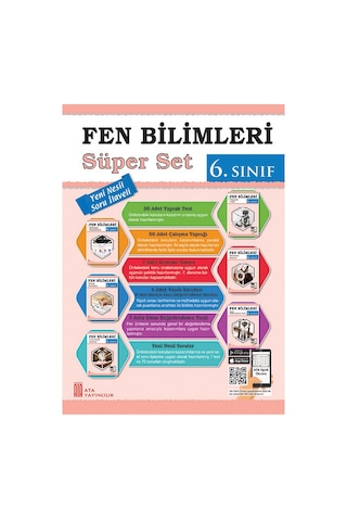 Ata 6.sınıf Yeni Nesil Sorularla Ben Korkmam Fen Bilimleri + Süper Set