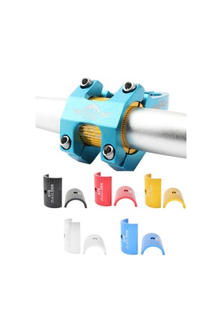 Qingmipy 31.8mm'den 35mm'ye Bisiklet Çubuğu Adaptörü, Alüminyum Alloy, Kayma Engelleme, Dağ Ve Yol Bisikletleri İçin Mavi