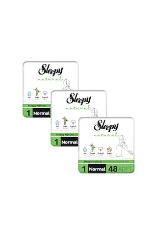 Sleepy Natural Ultra Hassas Normal Hijyenik Ped 3 x 48'li