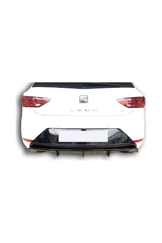 Seat Leon (2017-2019) Kapalı Arka Tampon Eki - Difüzör (Plastik)