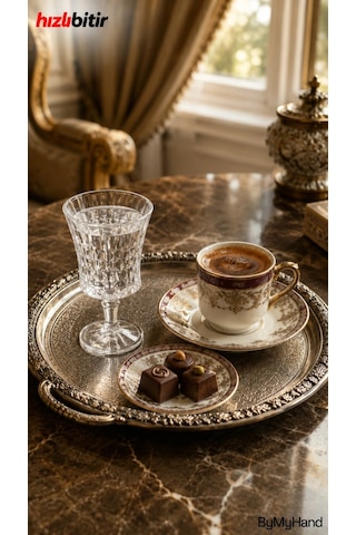 Bymyhand Cam Kahve Yanı Su Bardağı Sunum Bardağı Kadeh 6'lı Set 50 Ml Şeffaf