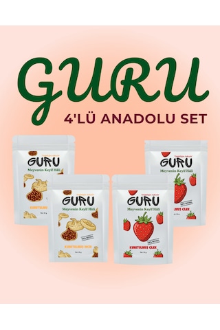 Guru Çilek İncir Kurusu Anadolu Set 4'lü Guru Çilek İncir Kurusu Anadolu Set 4'lü