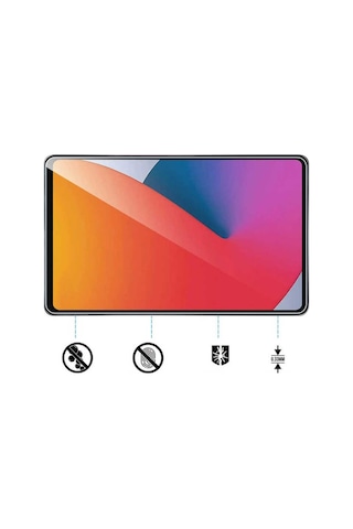 Teknocep İpad 10.9 2022 10.nesil Uyumlu Tknc Tablet Temperli Cam Ekran Koruyucu-renksiz