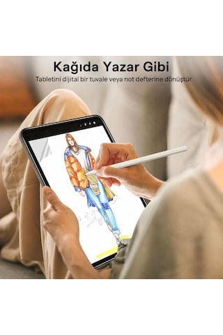 Casper Pad M10 Pro İle Uyumlu Paperfeel Ekran Koruyucu 12.2 İnç, Kağıt Hissi Veren Mat Dokulu Yüzey, Kalem Uyumlu, Not Alma Ve Çizim İçin