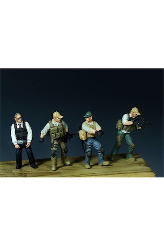 Trumpeter 00420 1/35 Ölçek, Pmc-vıp Koruma Tim Irak'ta Figürleri Plastik Model Kiti-55747
