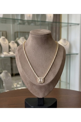 Baget Su Yolu Gold Kolye