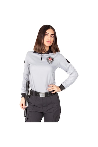 Yeni Tip Kamu Özel Güvenlik Kadın Kışlık Uzun Kol Tişört
