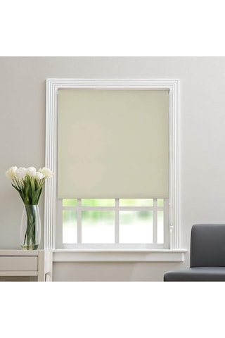 Kidmex Ithal Bambu Krem Stor Perde Etek Dilimsiz