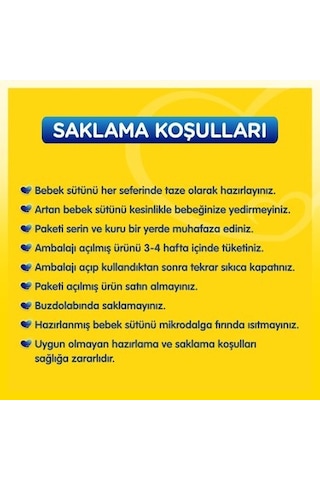 0-6 Ay Bebekler İçin 800 Gr Bebek Sütü Paketi