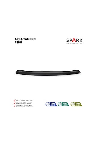 Volkswagen Caddy 2010-2015 Yıl Aralığı Uyumlu Arka Tampon Eşiği Parlak Siyah