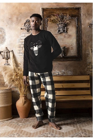 Sude Erkek Kışlık Polar Pijama Takımı K100/13 - 1 Adet 001
